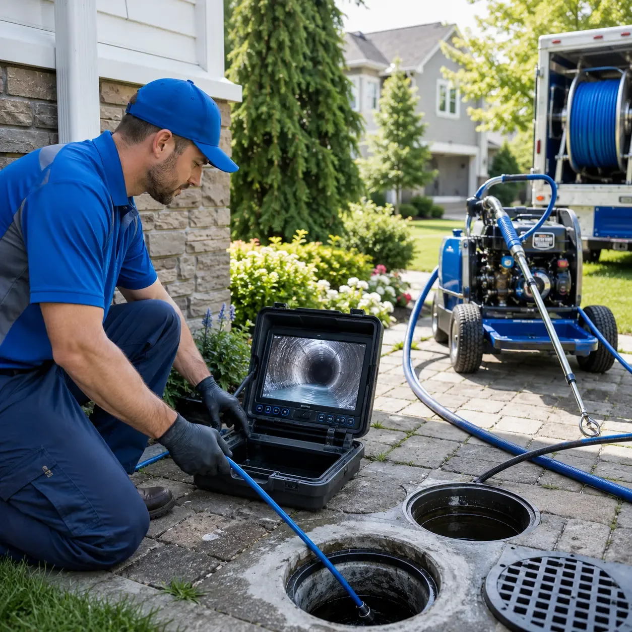 Outdoor drain cleaning professionals serving Mineral Springs, PA