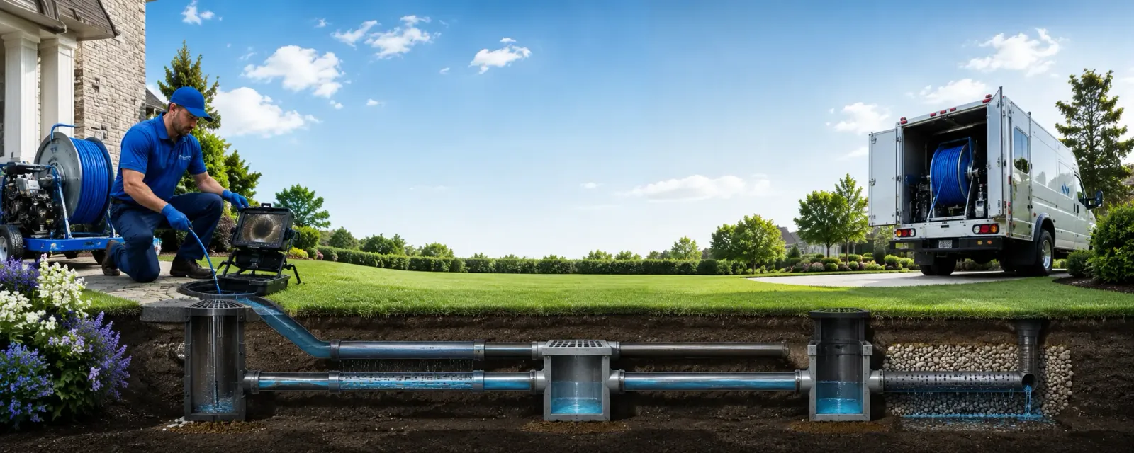 Outdoor drain cleaning information for Mineral Springs, PA